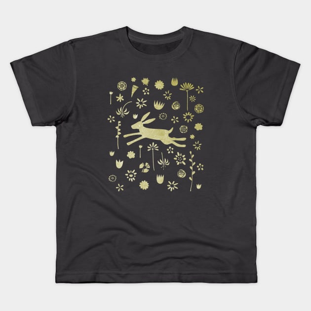 Hare in the Meadow Kids T-Shirt by NicSquirrell